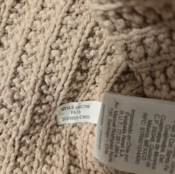 Madewell Bobble Pullover Sweater Tan L Size S - Picture 5 of 5